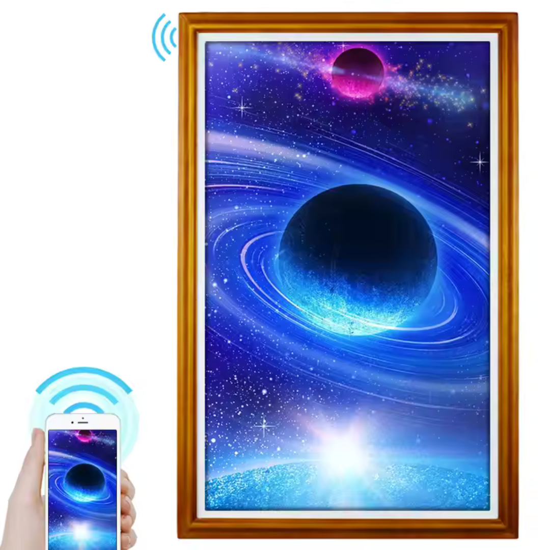 Pantalla Digital con Marco de Madera para Pared (32" a 55")
